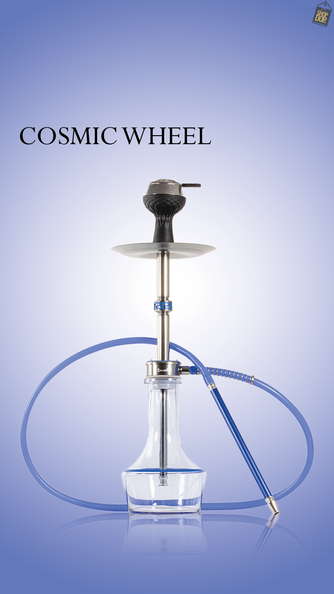 Cosmic Wheel Hookah - Blue