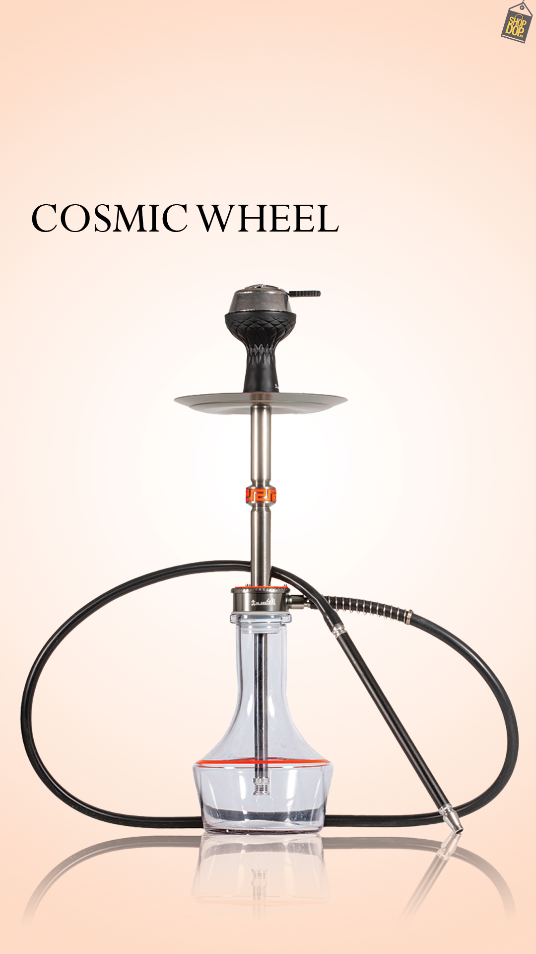 Cosmic Wheel Hookah - Orange
