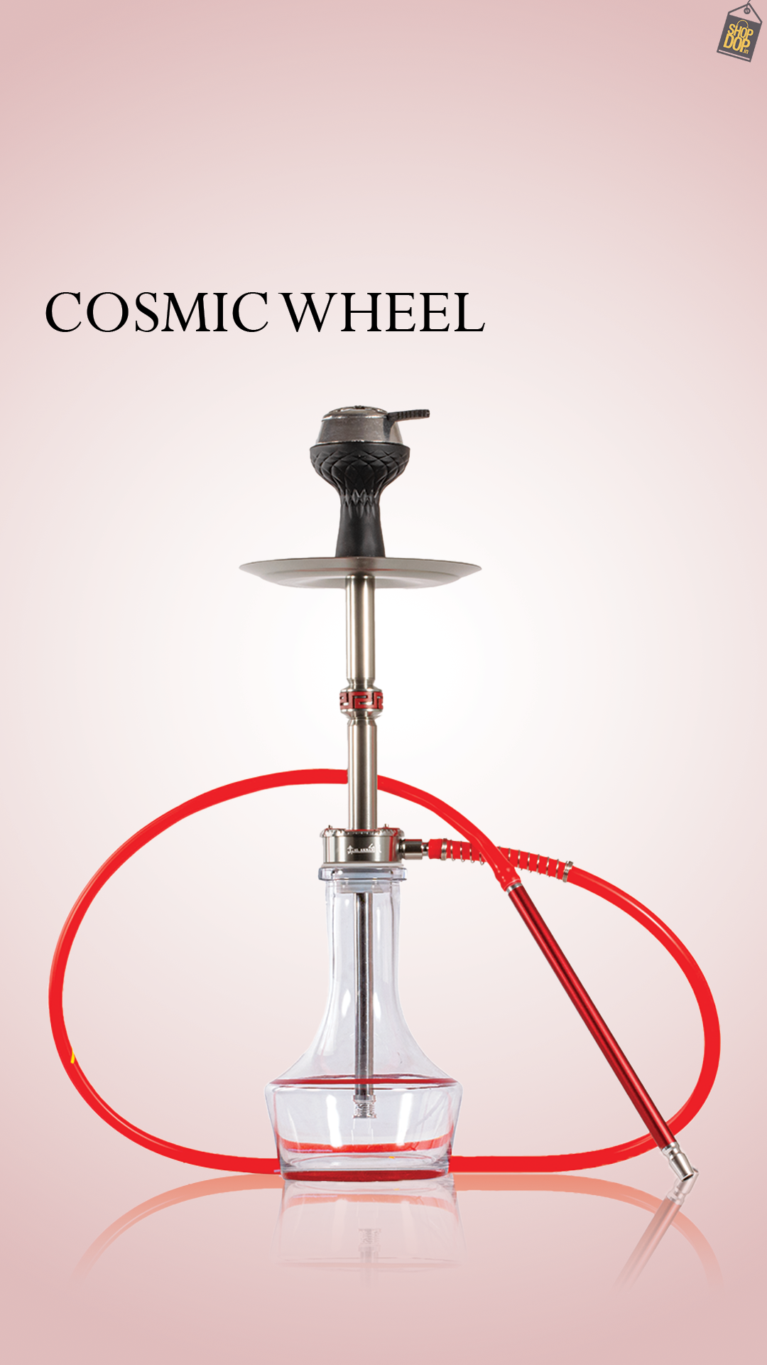 Cosmic Wheel Hookah - Red