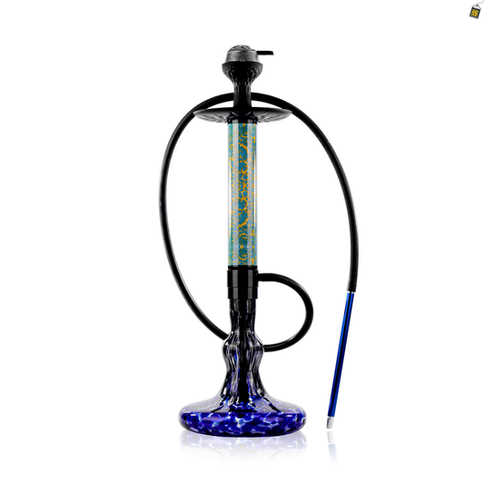 Dragon Flame Hookah - Blue