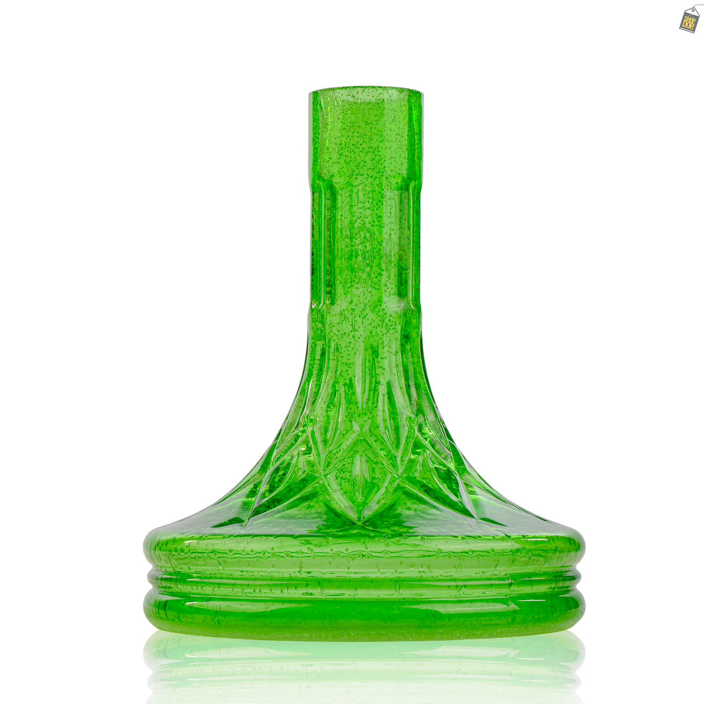 Eco Glass Hookah Replacement Base - Green (Lock)