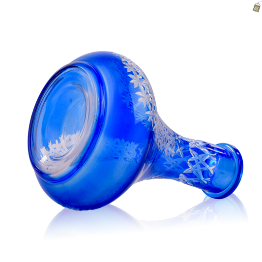 Egyptian Hookah Glass Replacement Base - Blue (Rubber)