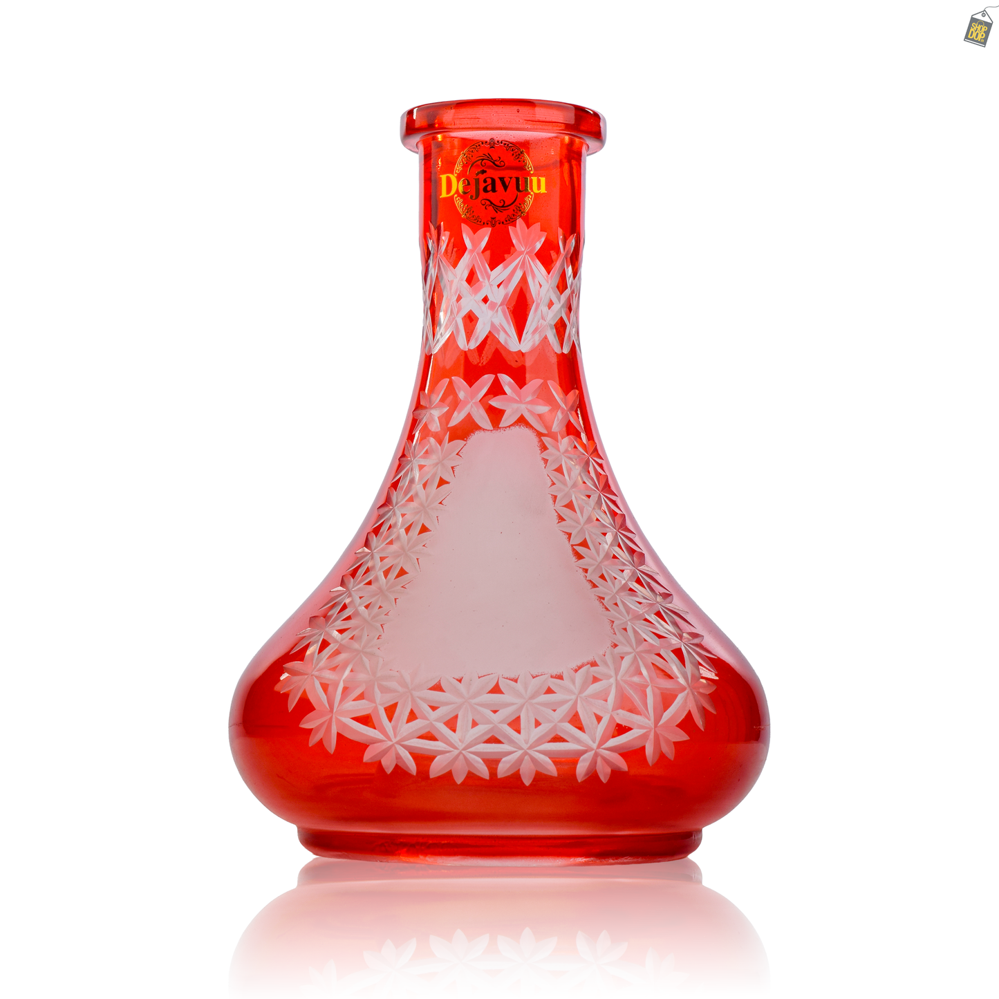 Egyptian Hookah Glass Replacement Base - Red (Rubber)