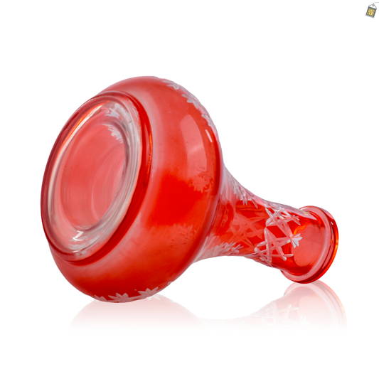 Egyptian Hookah Glass Replacement Base - Red (Rubber)