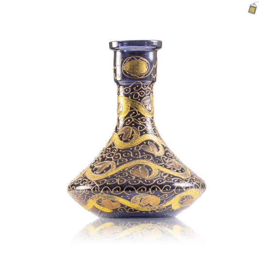 Egyptian Hookah Glass Replacement Base Only - Dark Blue