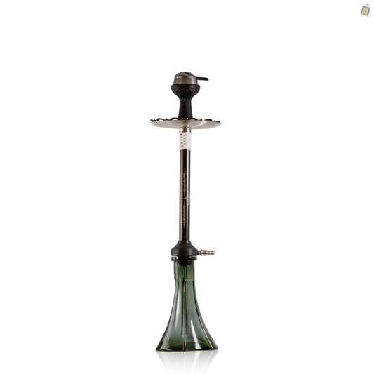 El Bomber Titan Hookah - White Stem / Arc Base