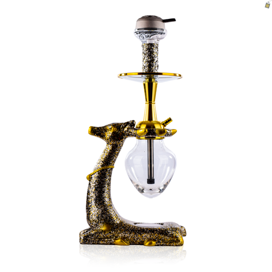 Fawn Hookah with LED Light - Silver