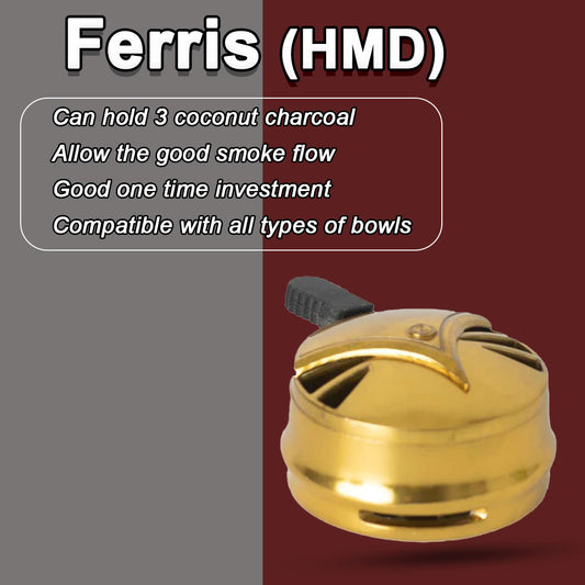 हुक्का के लिए फेरिस हीट मैनेजमेंट डिवाइस (एचएमडी)।