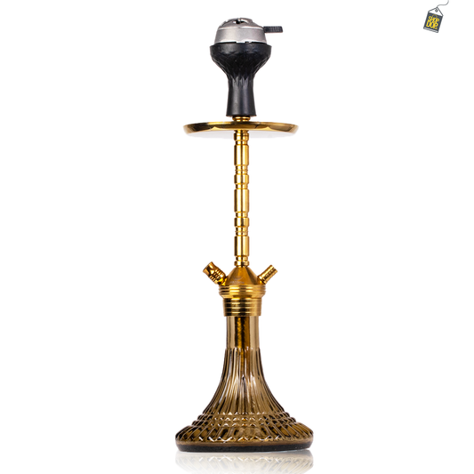 Fighter Hookah R2 2.0 - Gold Stem / Grey Base
