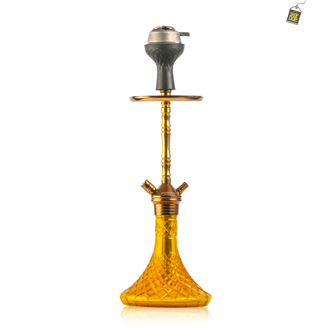 Fighter Hookah L3 - Bronze Stem / Amber Base