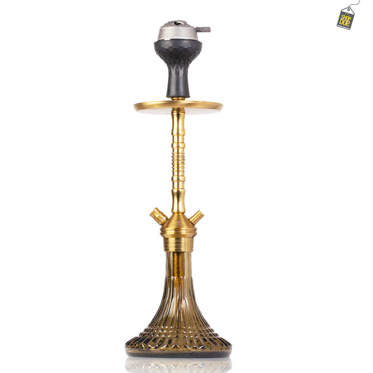 Fighter R6 Hookah - Gold Stem / Grey Base