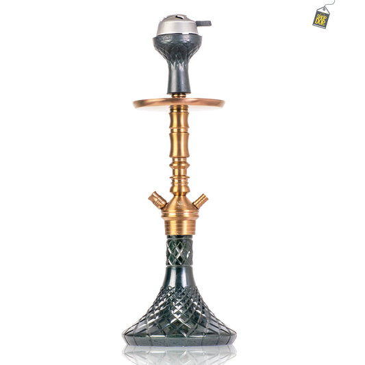 VG Joe R2 Hookah with Bag - Bronze Stem / Black Base