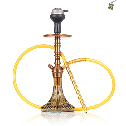 VG Joe R2 Hookah with Bag - Bronze Stem / Grey Base
