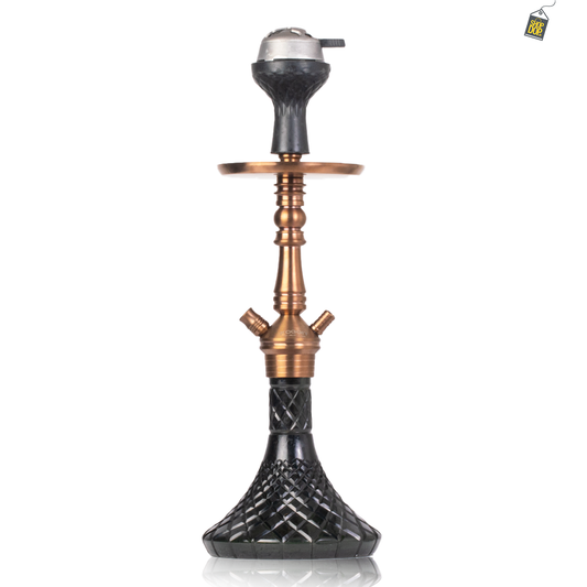 VG Joe Shin Hookah with Bag - Bronze Stem / Black Base