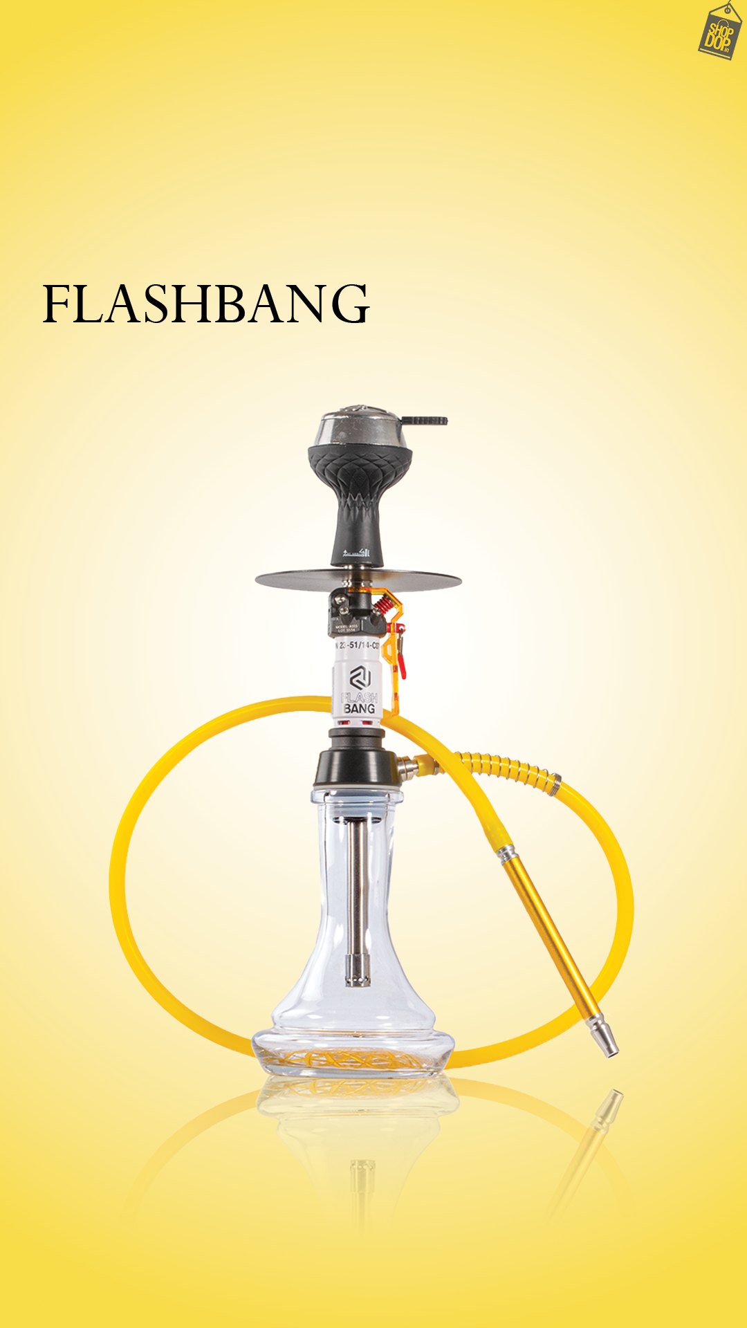 Flashbang Printed Hookah - Yellow