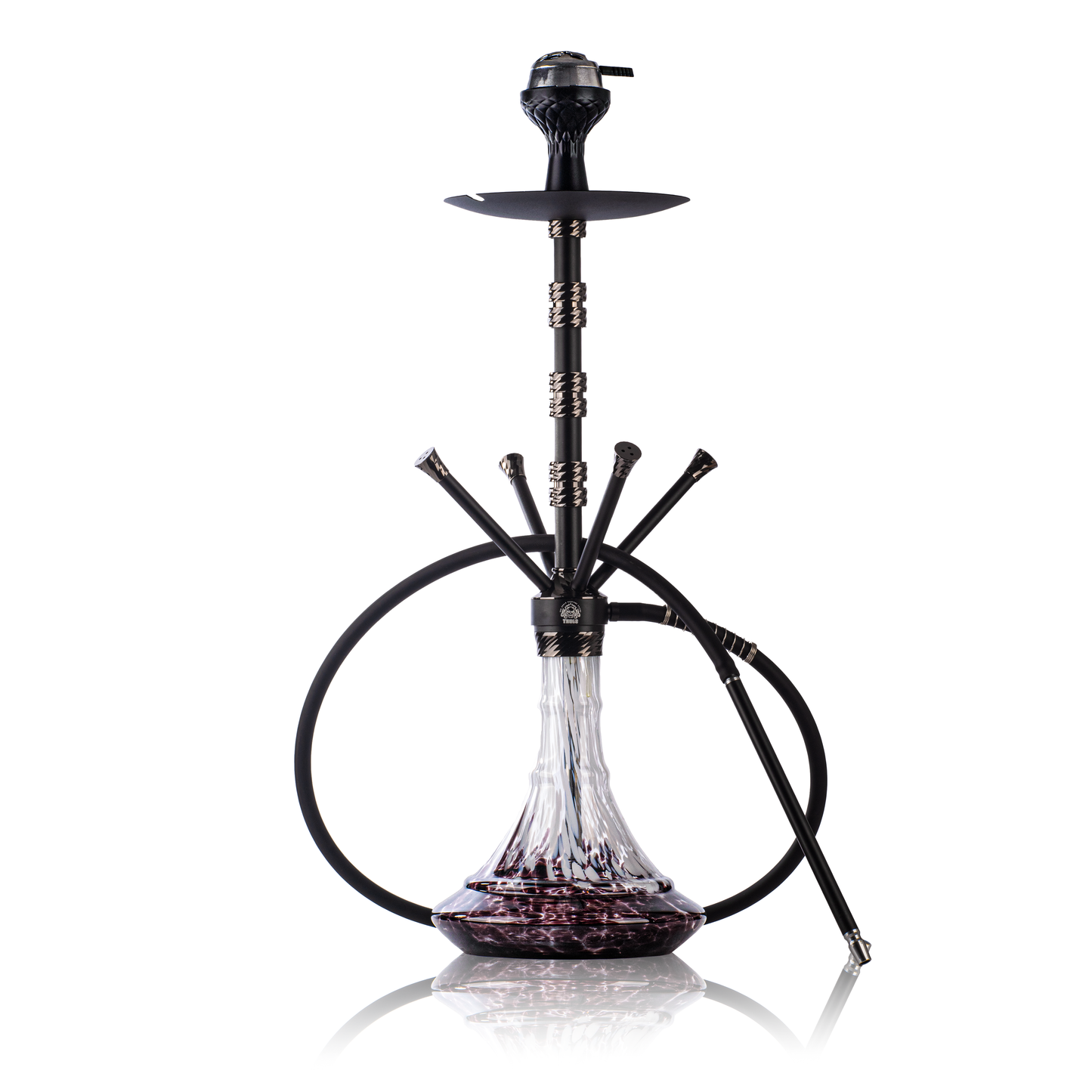 Fourza Hookah with 4 Pressure Nobs - Black