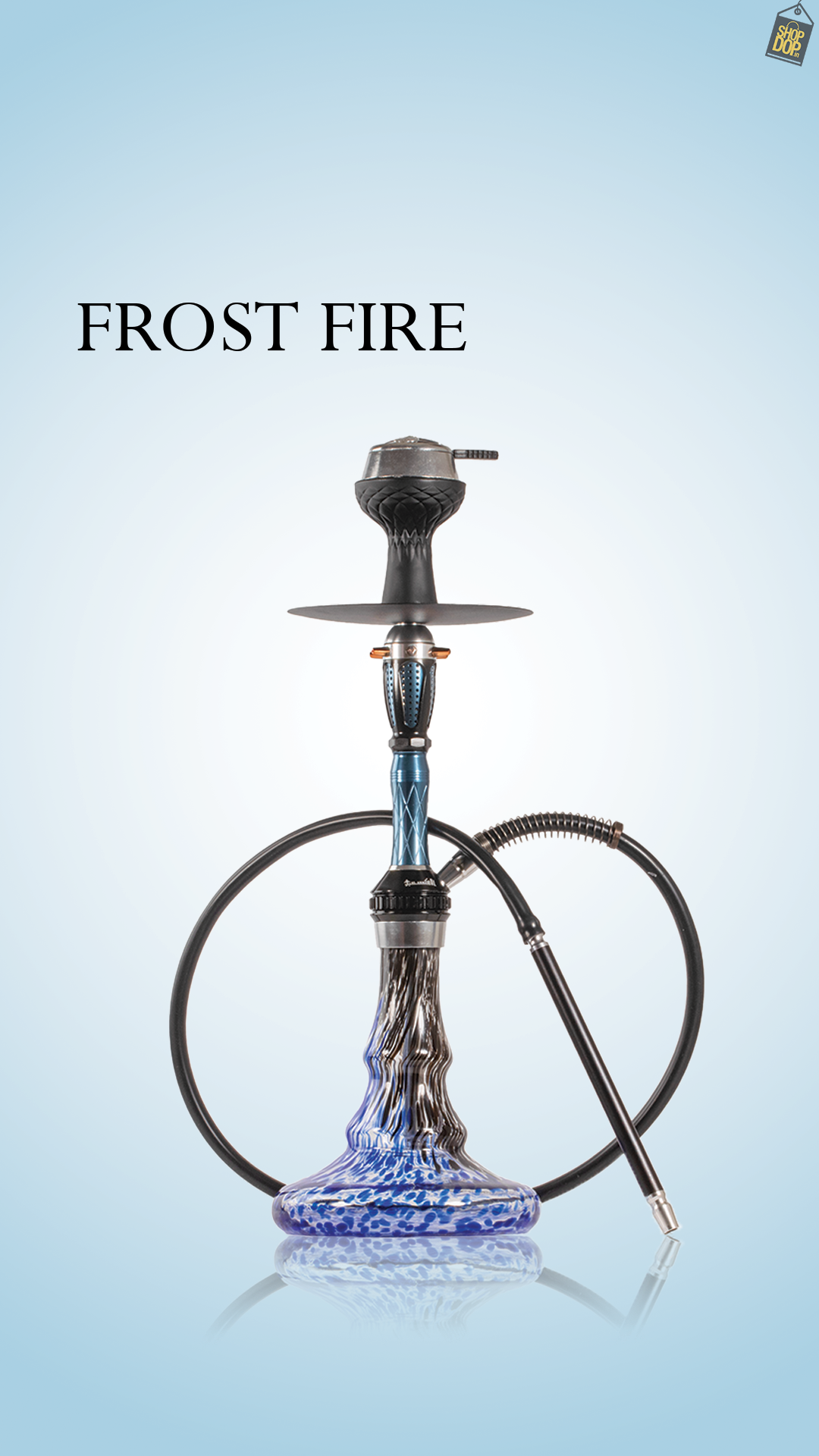 Frost Fire Hookah - Sky Blue