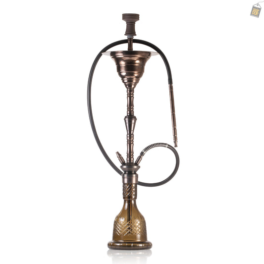 COCOYAYA Gamaliya Arabia Grande Hookah - Bronze Stem / Brown Base