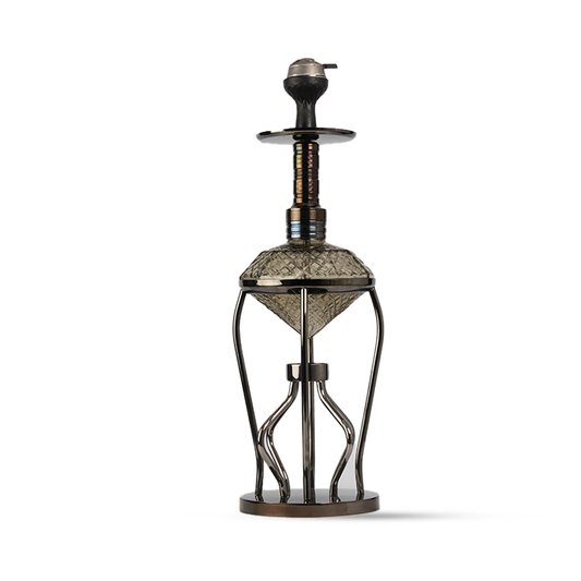 Gemstone Hookah - Black Stem (Black Base)
