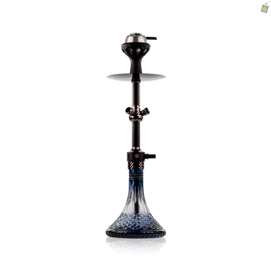 Glowing Gladiator Hookah with Bag - Black