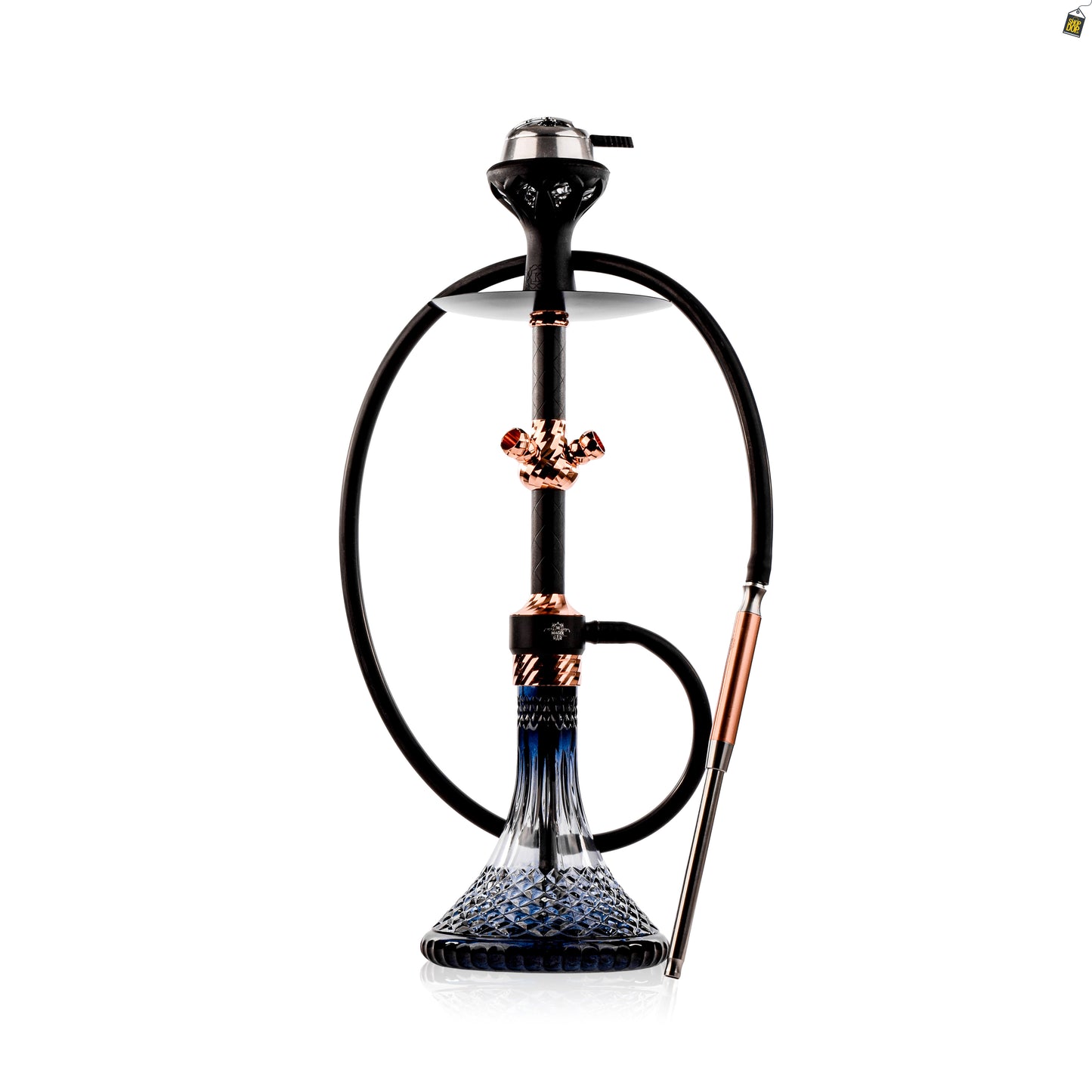 Glowing Gladiator Hookah with Bag - Rose Gold