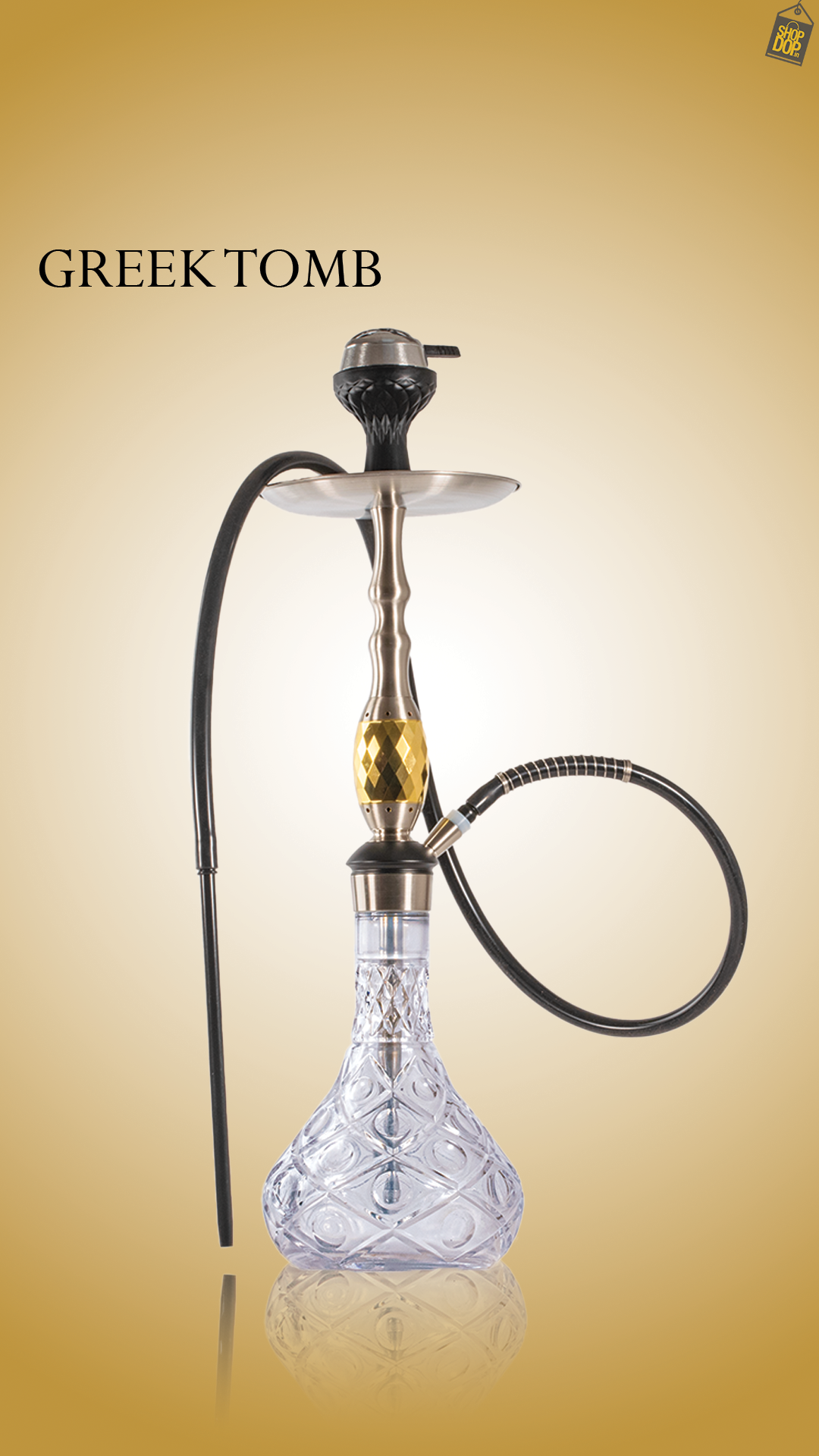 Greek Tomb Hookah - Gold