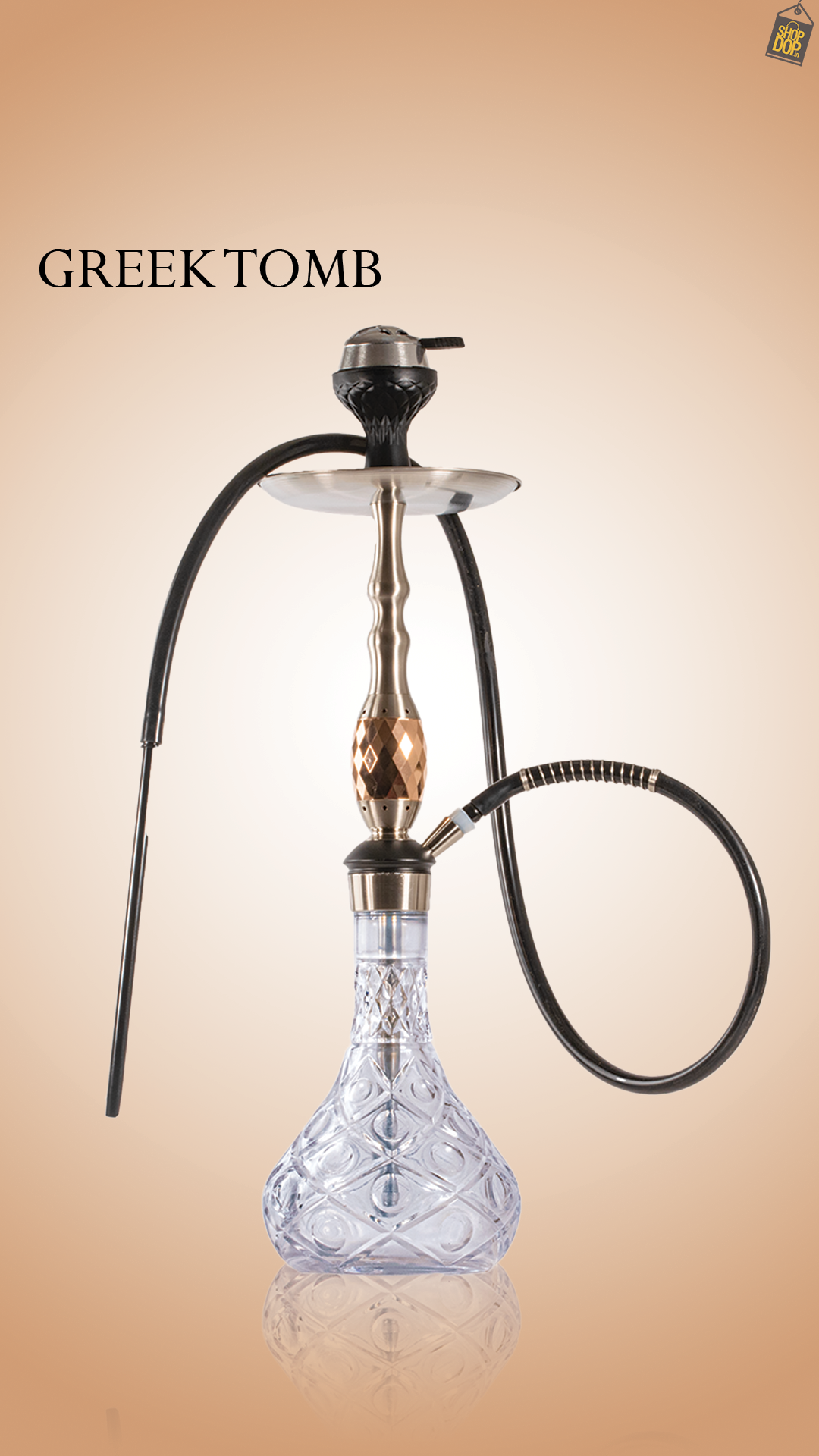 Greek Tomb Hookah - Rose Gold
