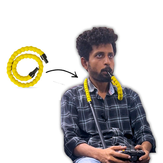 Variant Flexible Hookah Hose Handle - Yellow