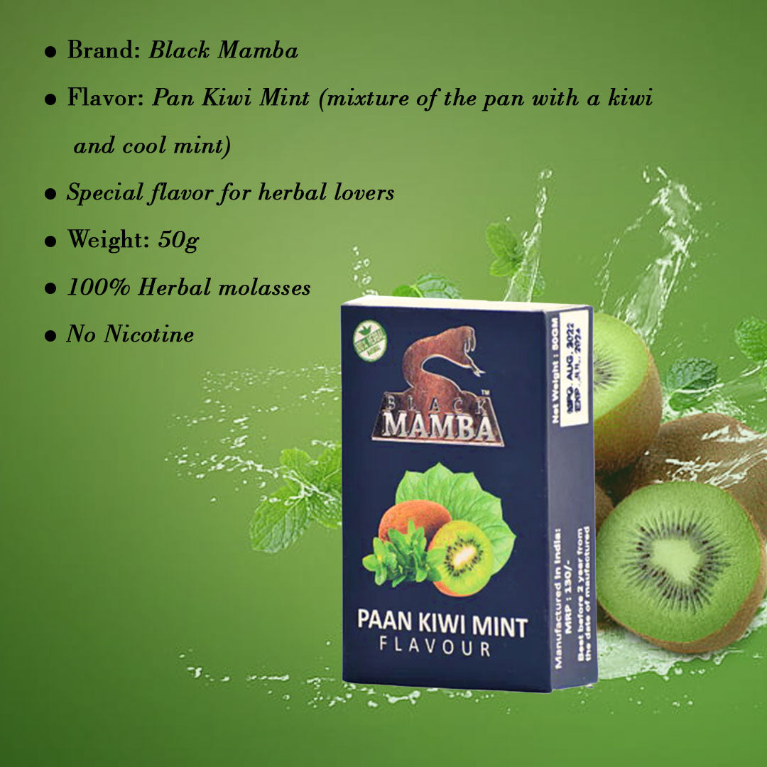 Herbal Pan Kiwi Mint Hookah Flavor - 50g