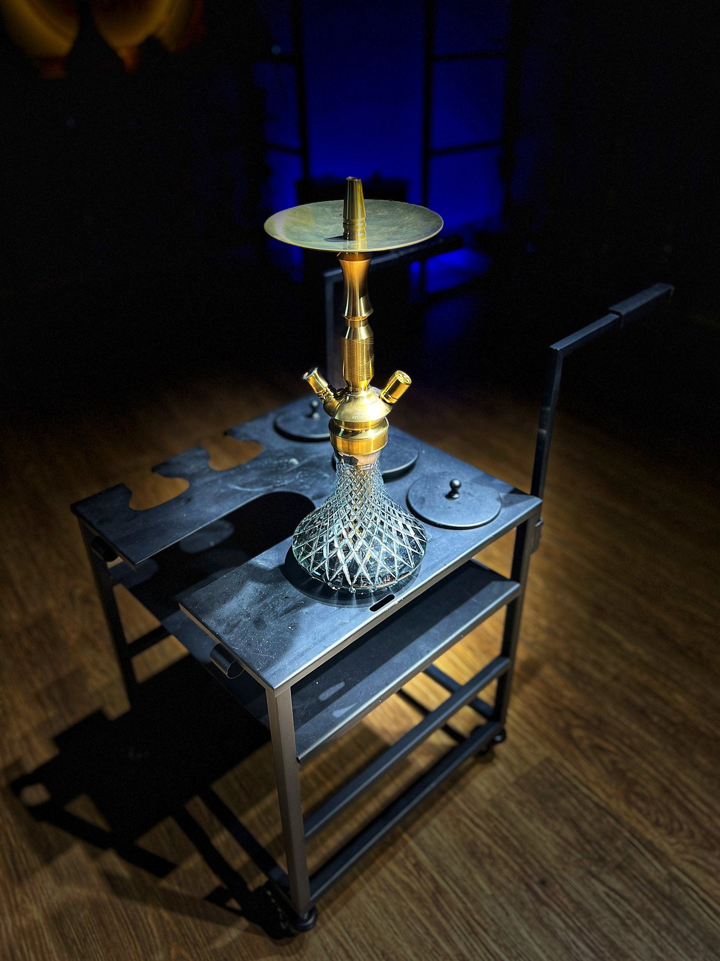 Black Mamba Hookah Table Stand (Trolley)