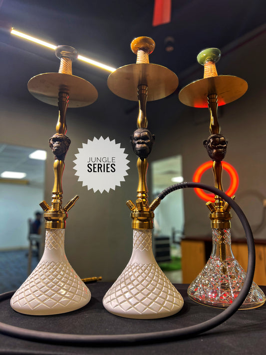 कोकोयाया जंगल सीरीज़ कोंग हुक्का - गोल्डन (सफ़ेद बेस)