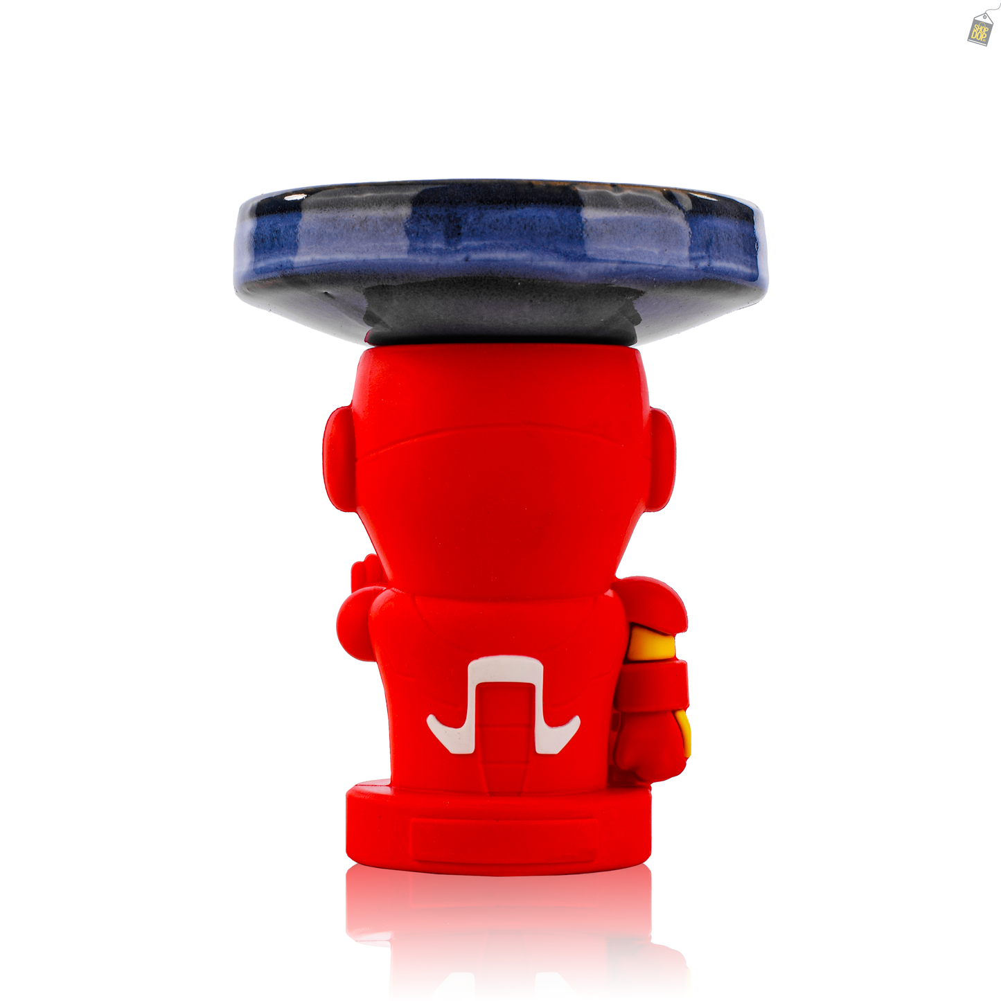 Iron Man Ceramic Hookah Bowl - Blue