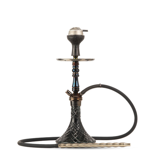 JOE Hookah with Bag (Fighter Series) - Black Base / Black Stem