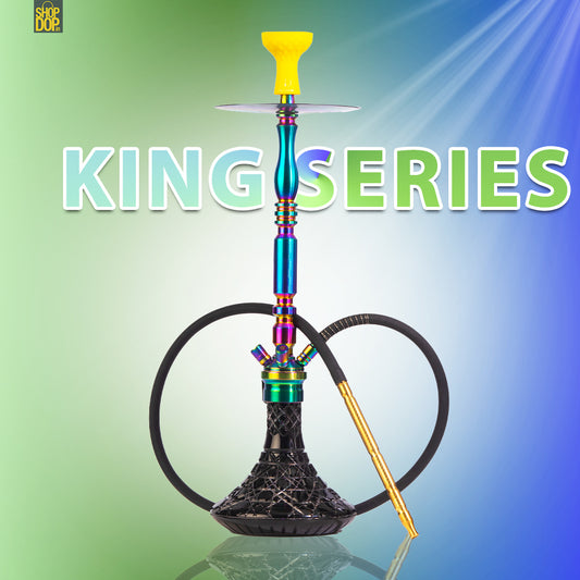 COCOYAYA King Carlos Hookah - Rainbow (Black Base)