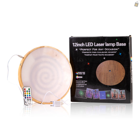 Wooden Pyro Light Hookah Base with Remote