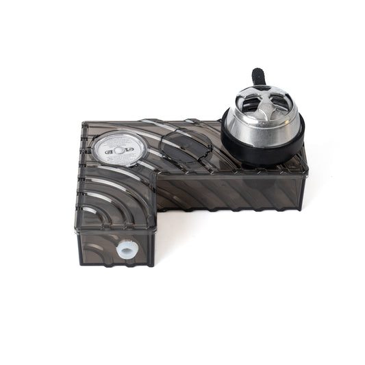 L Shape Car Hookah - Black