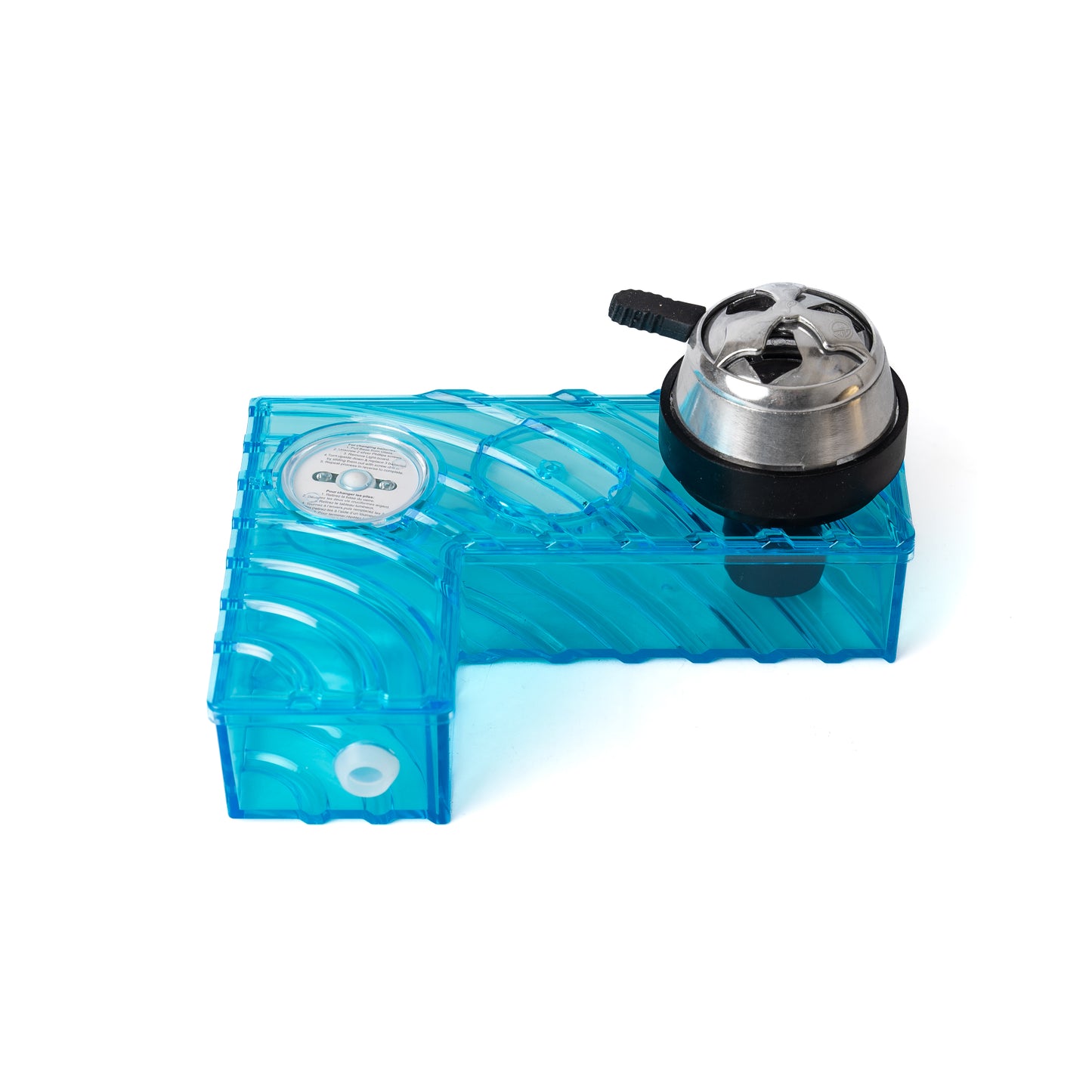 एल आकार कार हुक्का - नीला