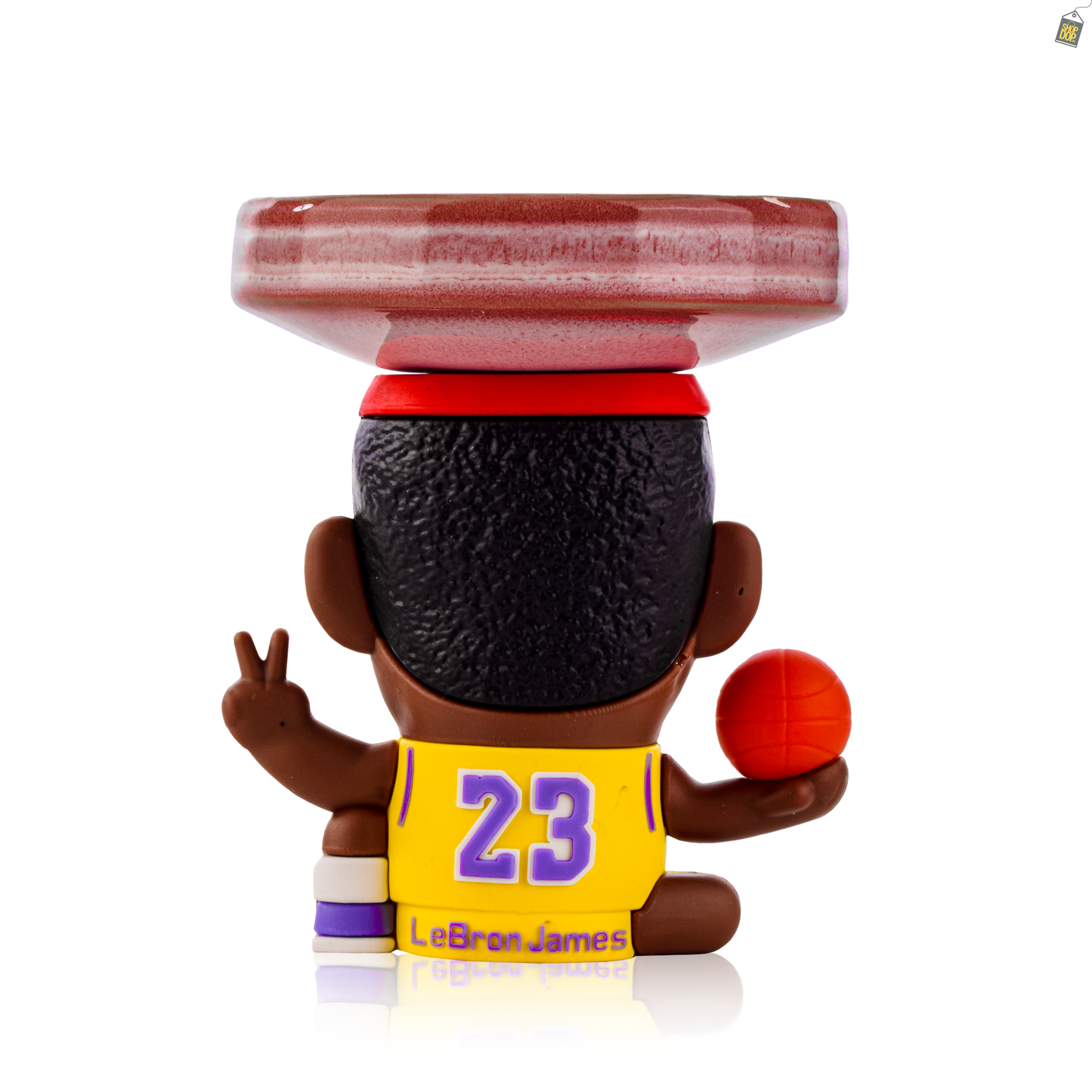 Lebron James Ceramic Hookah Bowl - Light Red