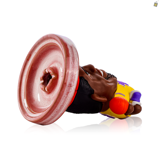 Lebron James Ceramic Hookah Bowl - Light Red