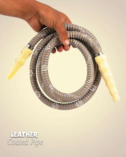 COCOYAYA Basic Leather Coated Hookah Pipe - Grey