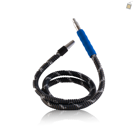 ALS Leather Foam Handle Hookah Pipe - Dark Blue