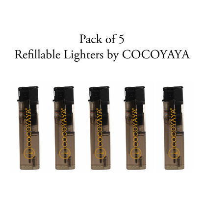 Combo Pack of 5 - COCOYAYA Refillable Lighters