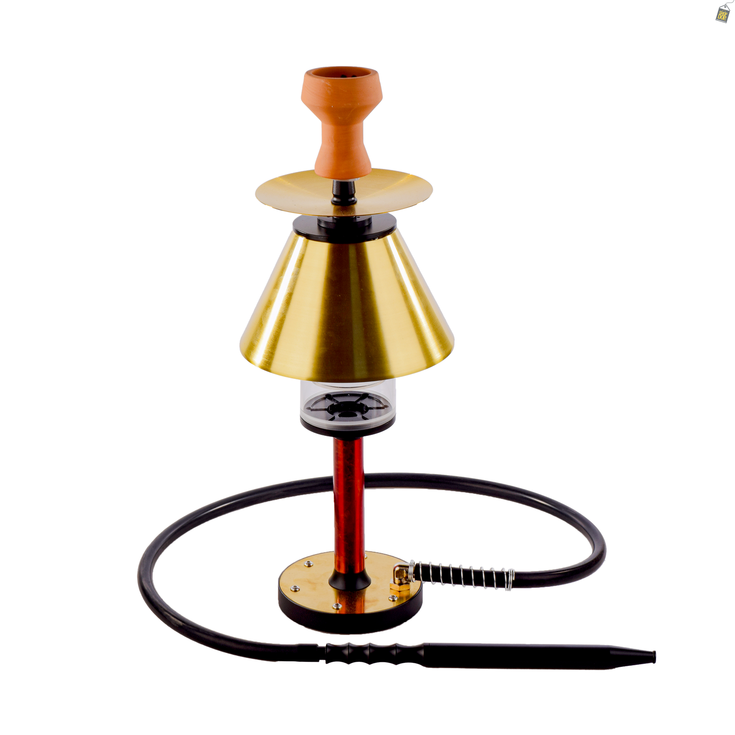 Luminaire Hookah with LED Light - Golden