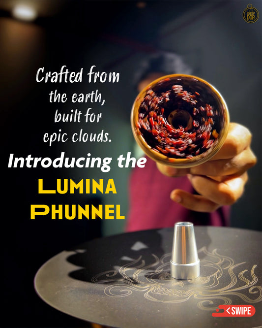 ल्यूमिना सिंगल होल हुक्का फ़नल बाउल