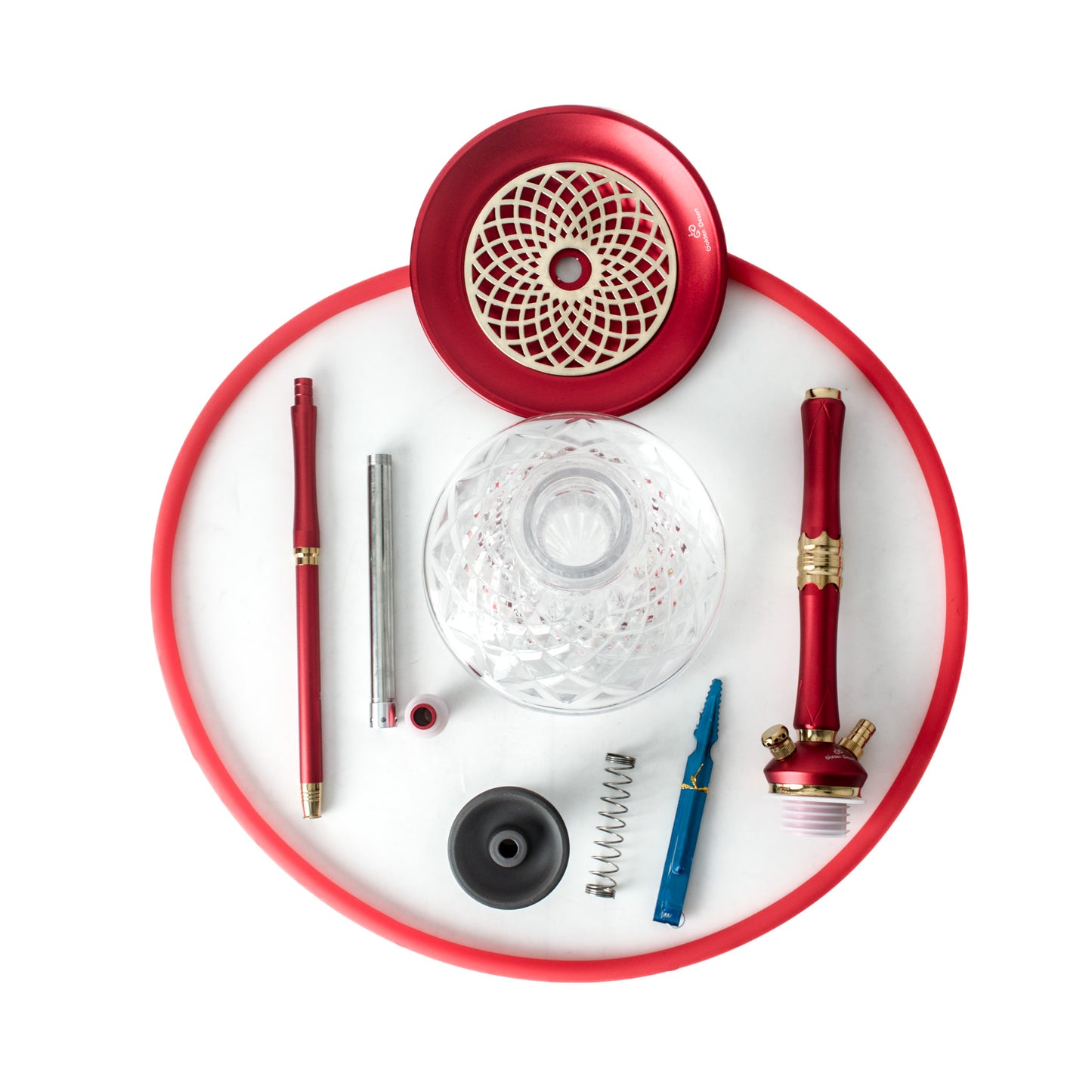 Golden Desert Hookah - Red