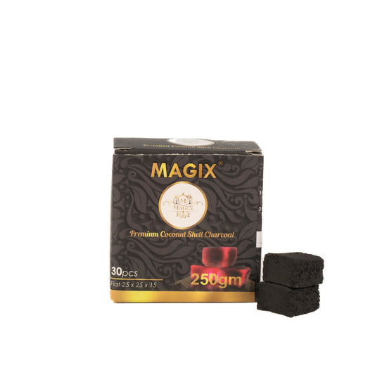 Magix Flat Coconut Coal for Hookah 250g Pack - 30pcs