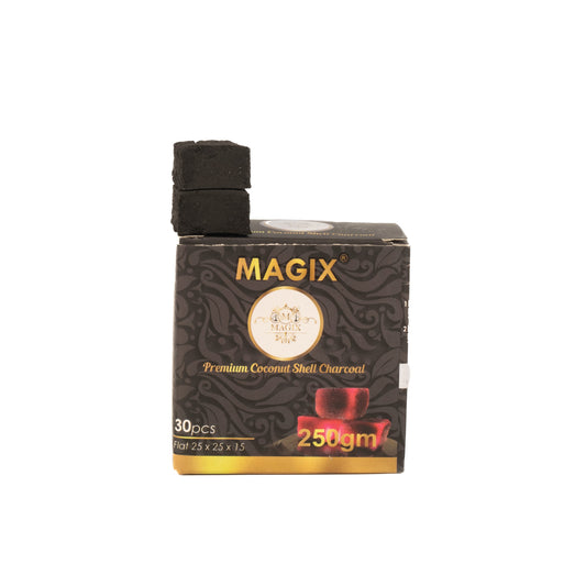 Magix Flat Coconut Coal for Hookah 250g Pack - 30pcs