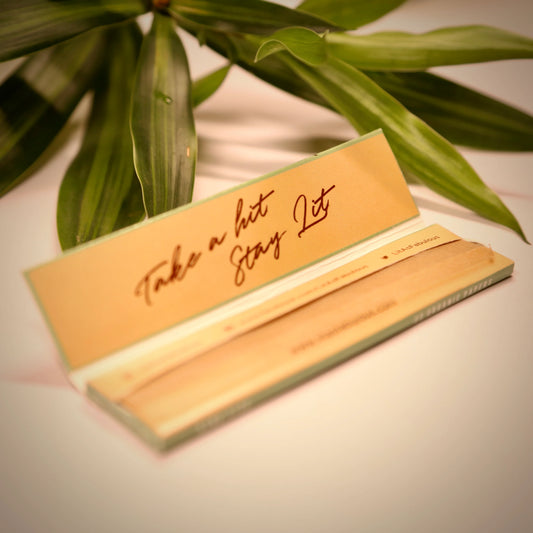 LIT Master Pack Organic Unbleached Brown Rolling Paper Box - Pack of 50 Booklets