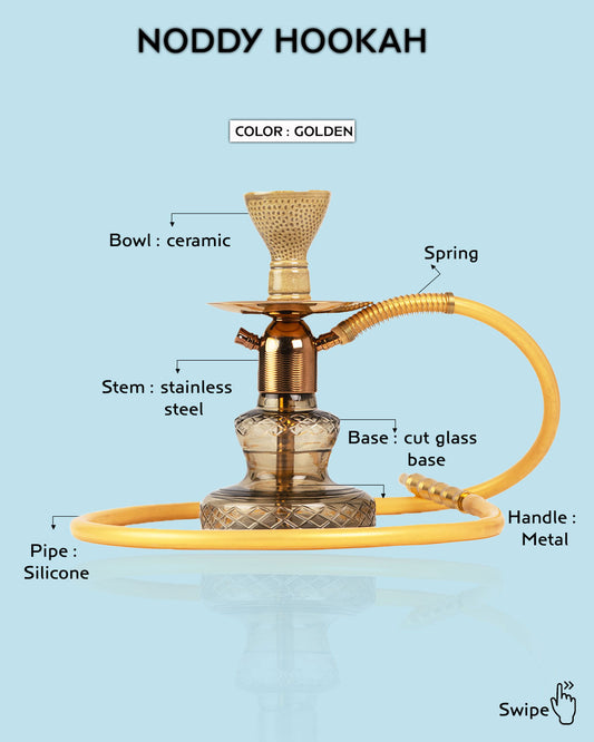 Noddy Hookah - Golden