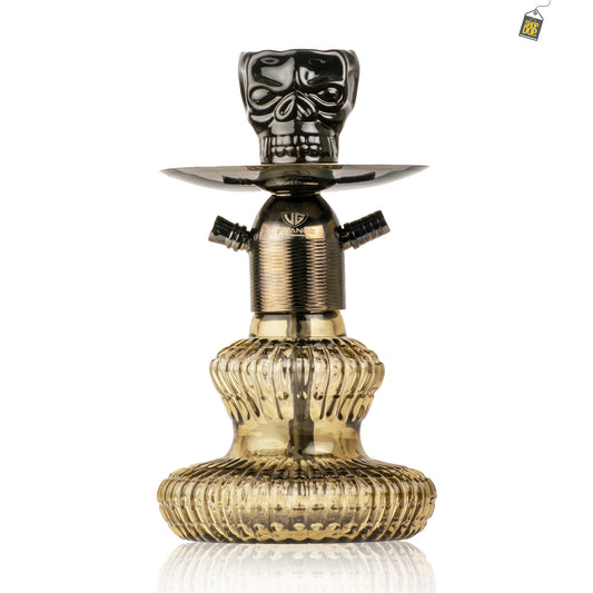 Noddy Hookah - Black Stem / Grey Carafe Base